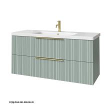 Caprigo Тумба с раковиной RAIN 120 см, зеленая, эмаль