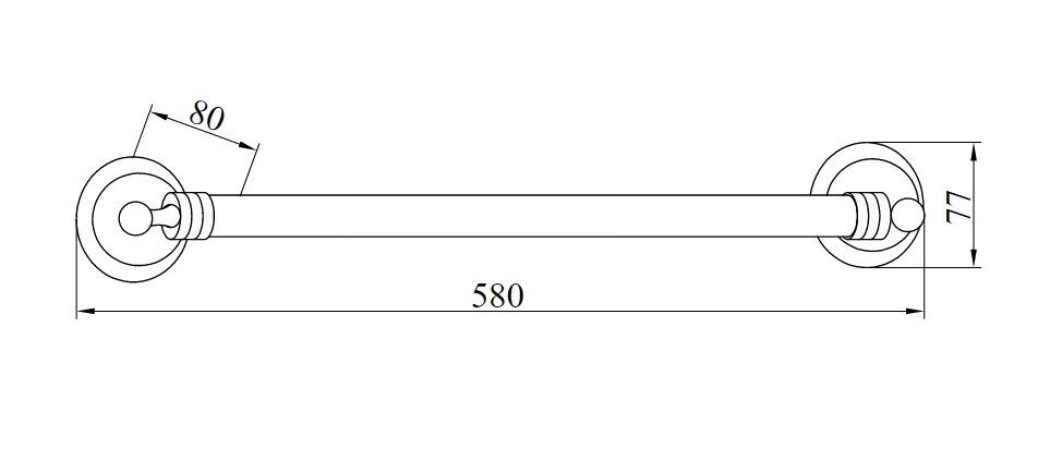 Приобрести boheme полотенцедержатель hermitage 58 см, золото 10351