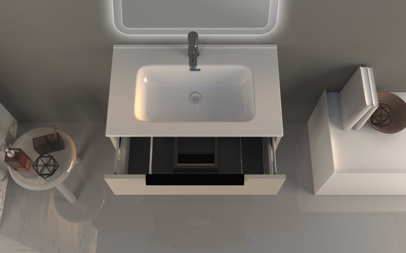 Приобрести cezares тумба подвесная с раковиной urban 60х62см, серый