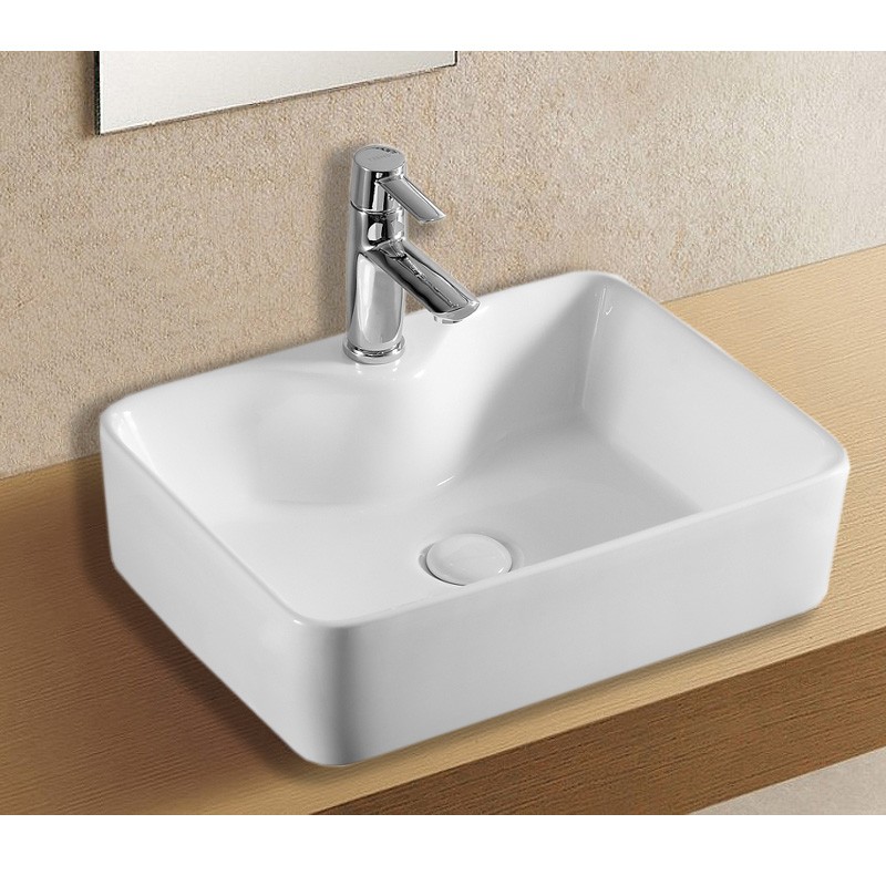 Приобрести azario раковина накладная 49х38 см, белая az-4569a