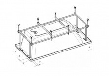 Монтажный комплект для ванны Roca Becool 180х80 см Z.RU93.0.278.6