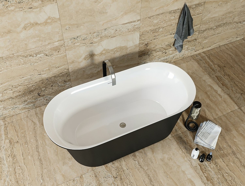 Приобрести aquanet акриловая ванна family smart 170x78 см, черная, глянцевая 88778 gloss finish