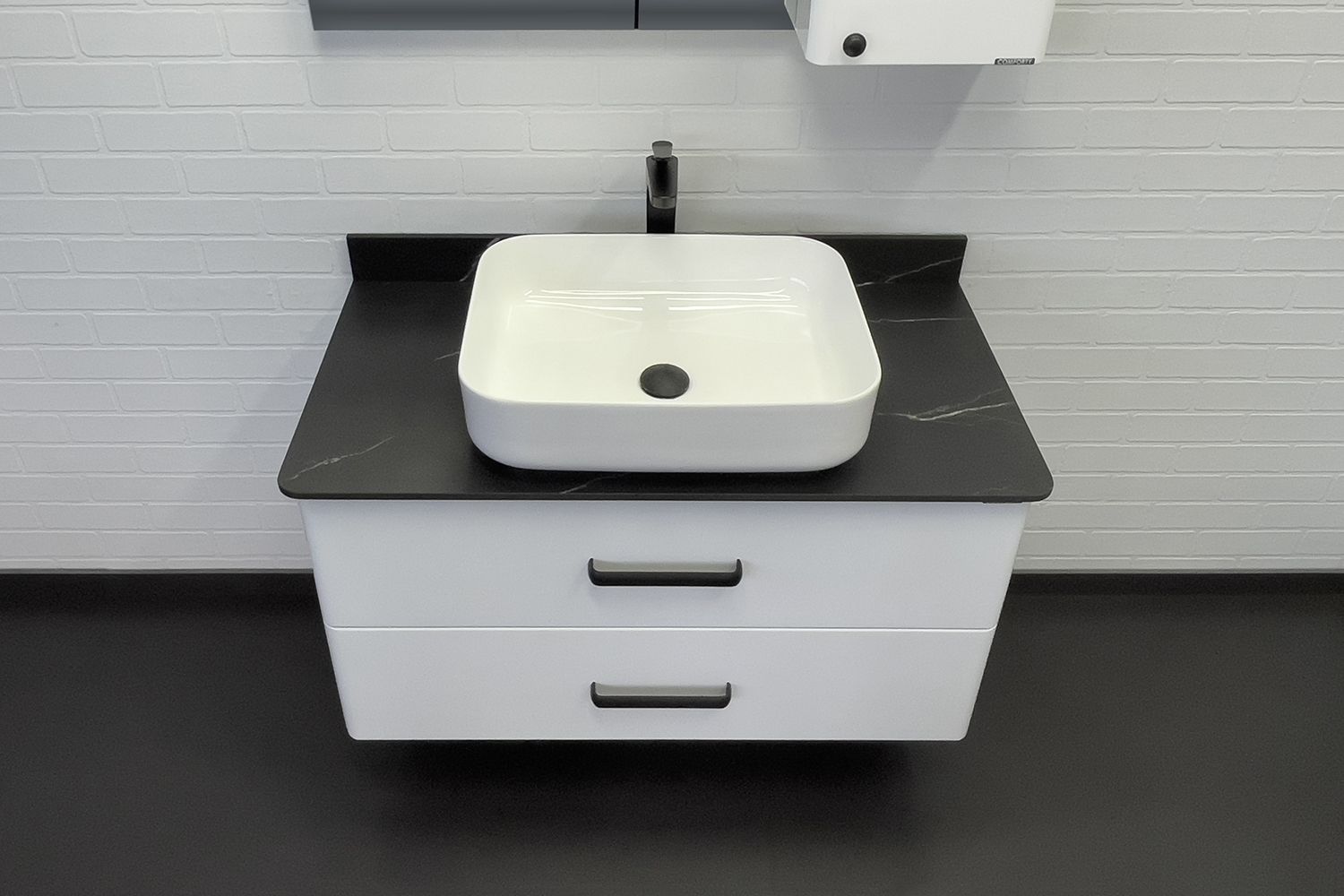 Приобрести сomforty тумба со столешницей и раковиной "амстердам-95" белая