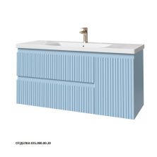 Caprigo Тумба с раковиной FORTE-Smalty TYPE 120 см, левая, голубая, эмаль