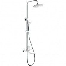 HAIBA Душевая система, круглая d-229мм, хром\белый HB24557-8