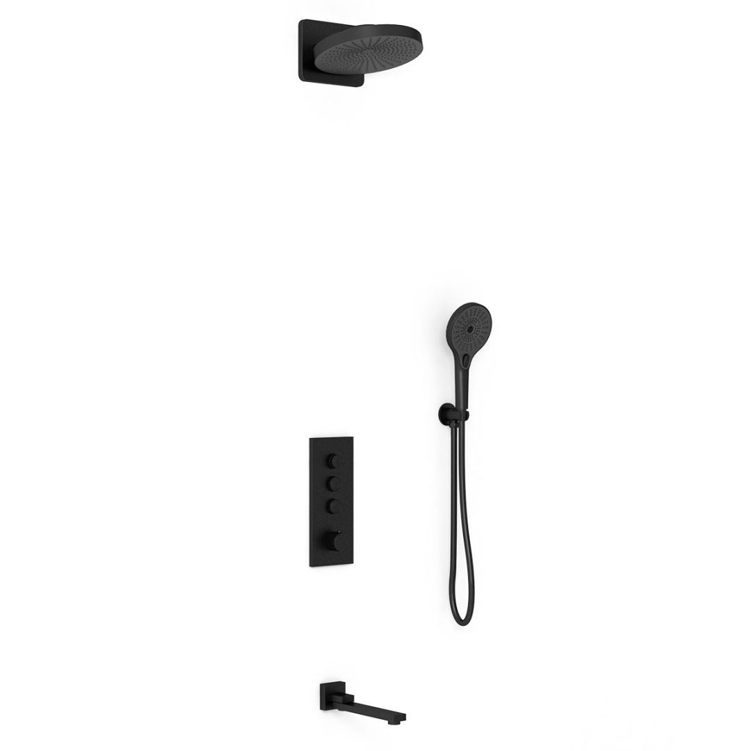 Приобрести vincea встраиваемая душевая система с термостатом, черная матовая vsfw-433ti1mb