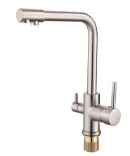 Смеситель для кухни ViEiR Kitchen 325 мм, с подключением к фильтру, сатин V15002G