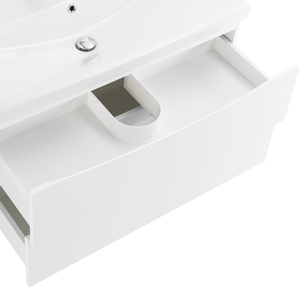 Приобрести belbagno тумба с раковиной marino-cer 100 см, подвесная bianco lucido , белая раковина