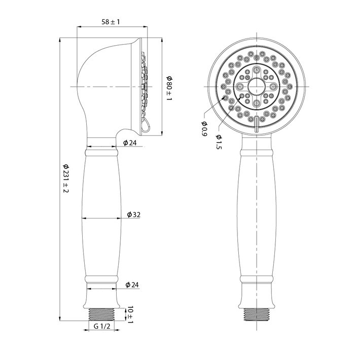 Приобрести iddis душевая лейка oldie 3f, 245мм, трехрежимная, бронза\белый old3f01i18