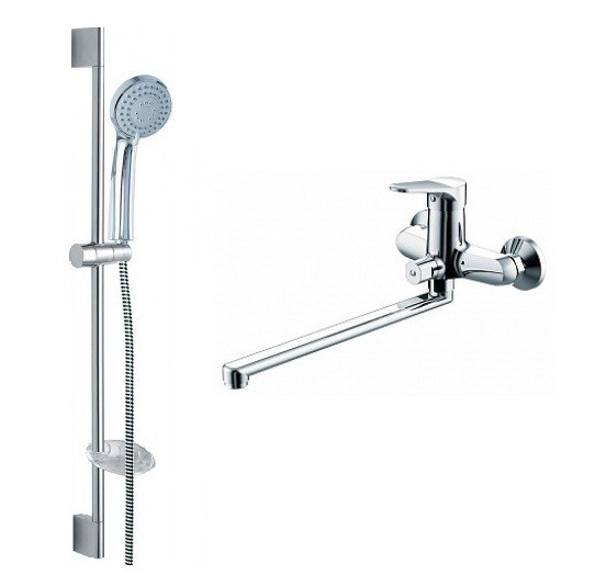 Приобрести набор смесителей для ванны bravat eco 2в1, f00414c