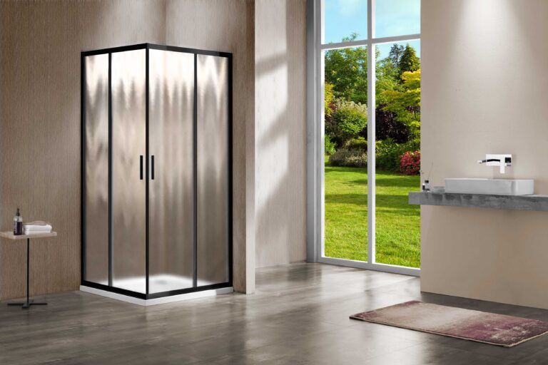 Приобрести vincea душевое ограждение garda 90х90 см, текстурное, черное vss-1g900chb