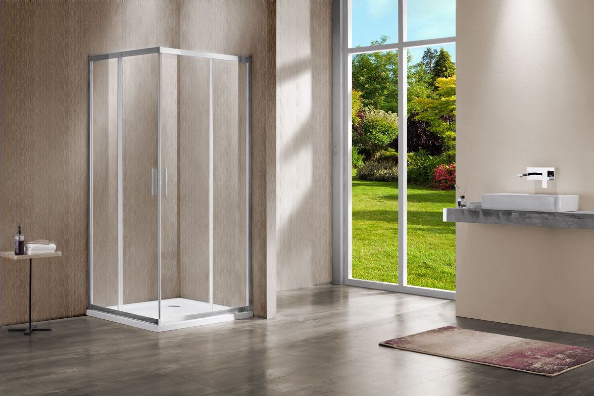 Приобрести vincea душевое ограждение garda 100х110 см, прозрачное, хром vss-1g1011cl