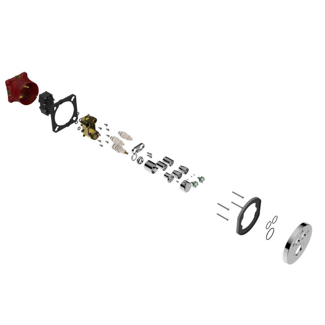 Приобрести vincea встраиваемый смеситель для душа inspire, термостат , хром vscv-322t-mch