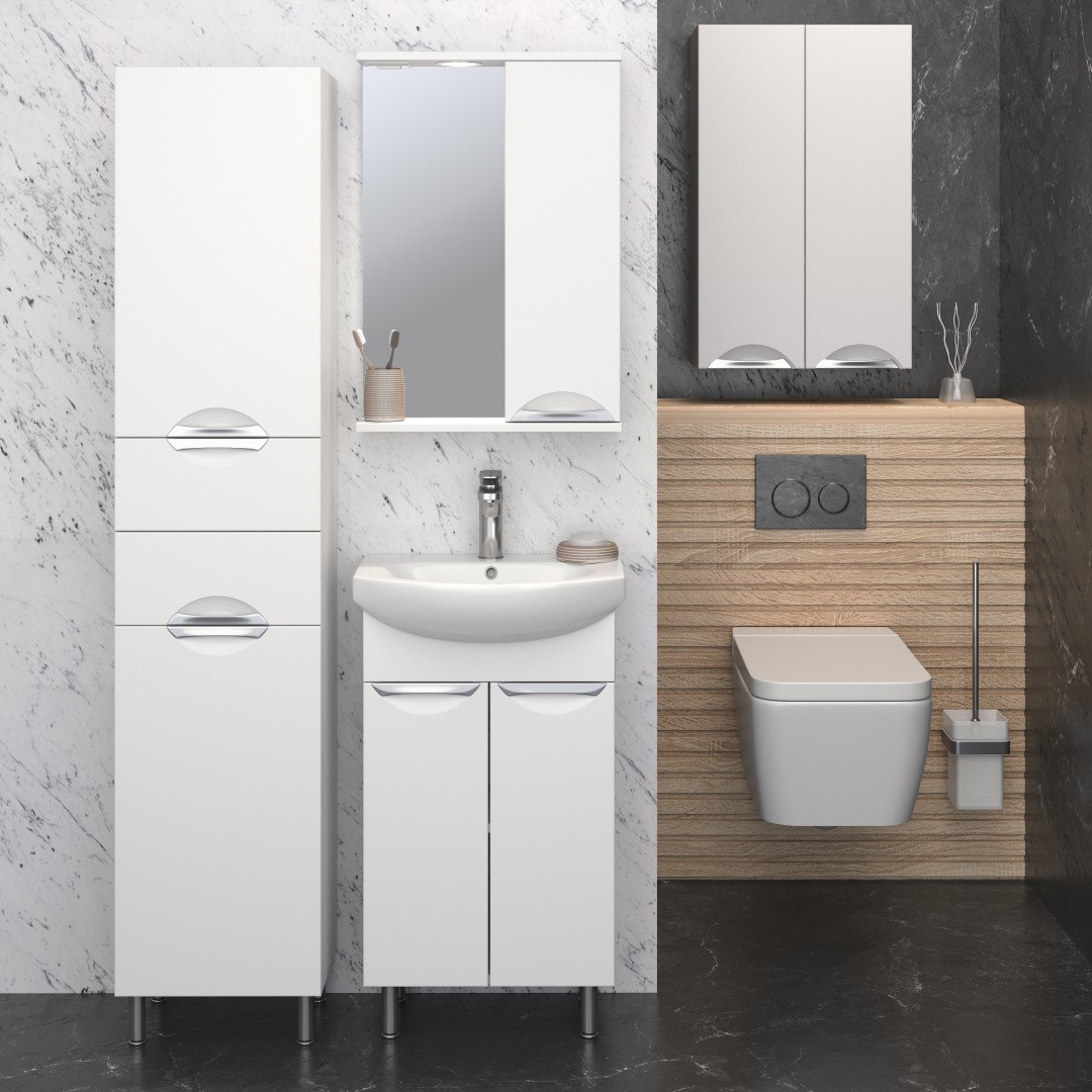 Приобрести aqua de marco шкаф подвесной elegansa 80х50 см, белый, 3050cele