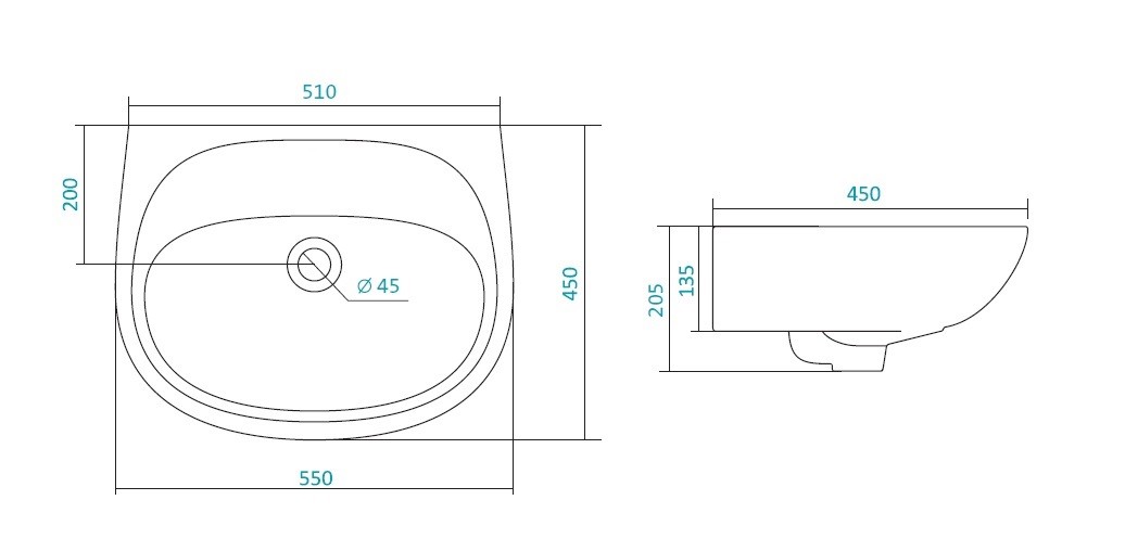 Приобрести умывальник "анимо -55" б/отв