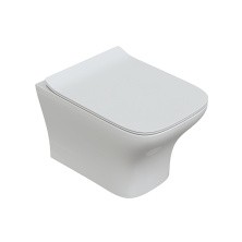 Sole Унитаз подвесной Quadro, безободковый с сиденьем дюропласт, микролифт УТ000051492