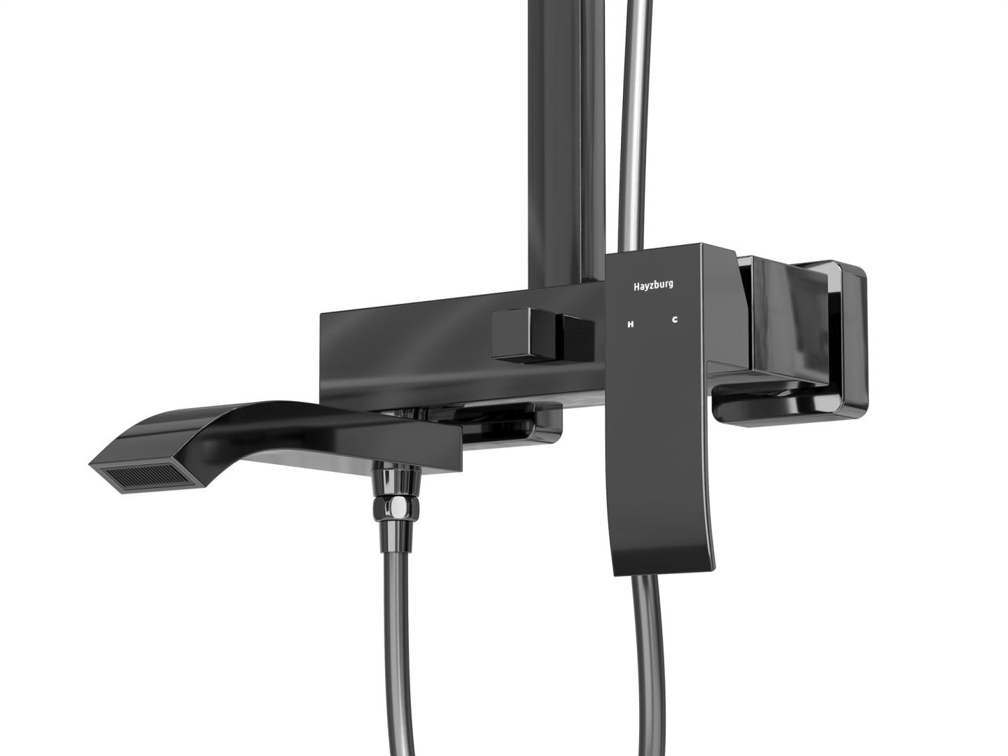 Приобрести hayzburg душеывая система, черный хром hb-3010bch