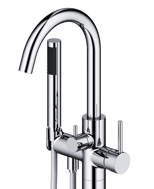 Приобрести смеситель напольный для ванны с душем timo saona 2310/00y-cr хром