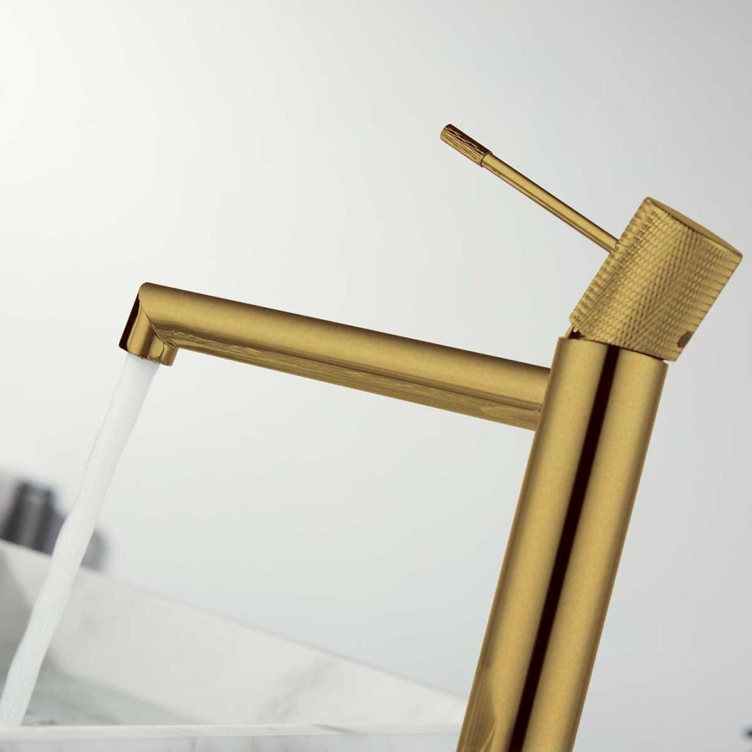 Приобрести vincea высокий смеситель для раковины desire, брашированное золото vbf-1d2bg