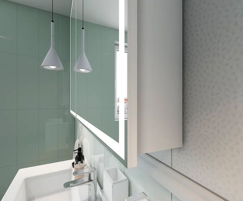 Приобрести continent зеркало шкаф с подсветкой allure 80х80 см, бесконтактный включатель, белое