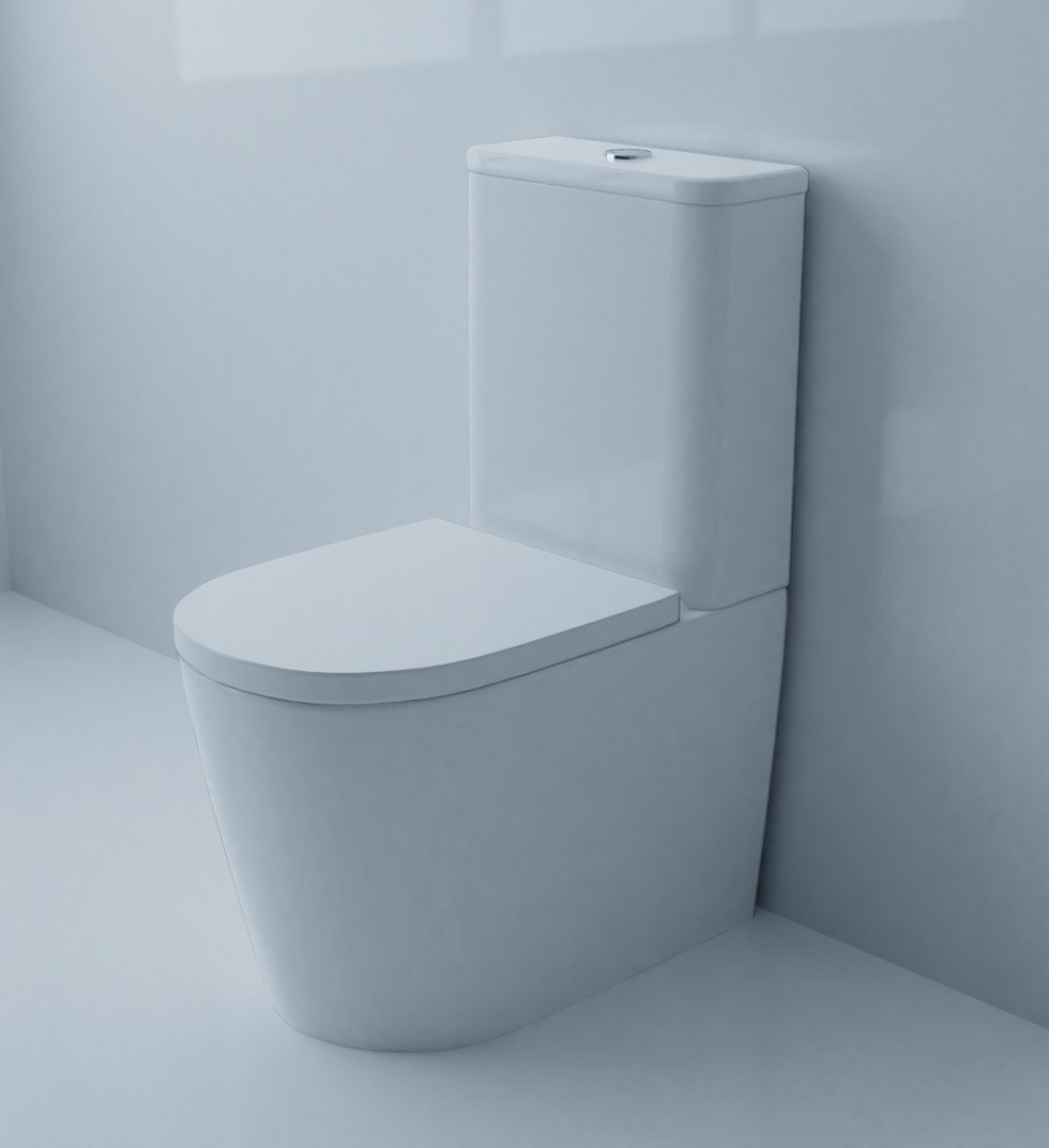 Приобрести azario напольный унитаз-компакт luana, безободковый, c крышкой с микролифтом az-8593