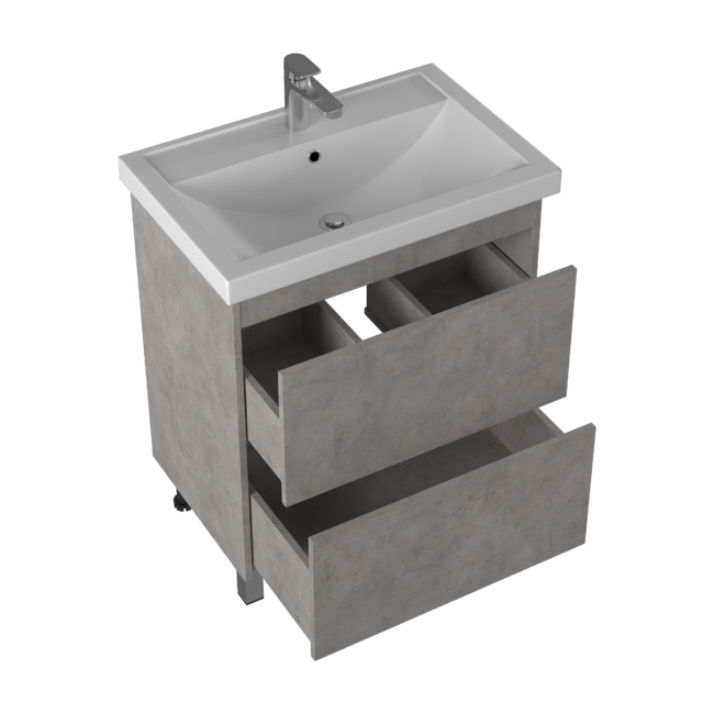 Приобрести briz тумба напольная ricci concrete 70 см, светло серый, т8-70