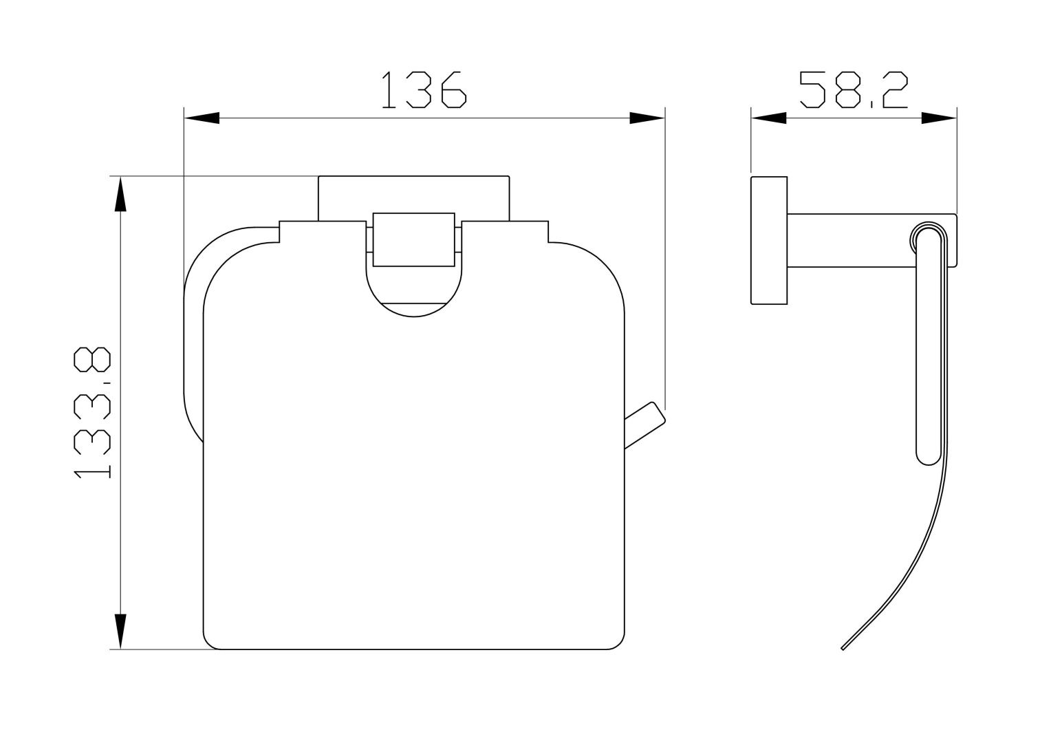Приобрести держатель для туалетной бумаги с крышкой wonzon & woghand flat, хром (ww-9726)