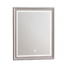 Azario Зеркало Марсель 780*630, серебро, сенсорный включатель, ФР-00000910