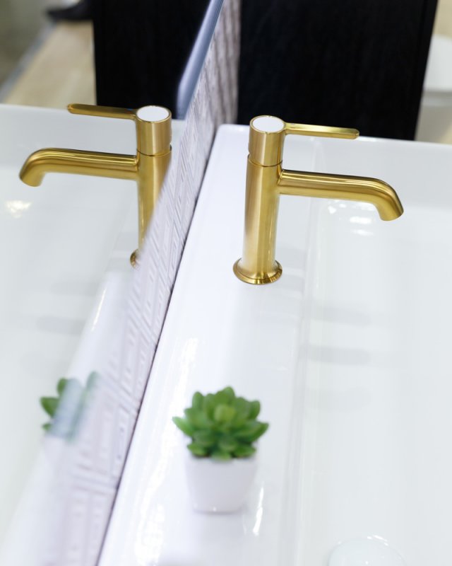 Приобрести cezares смеситель для раковины eco, брашированное золото eco-ls-boro-w0