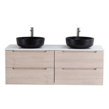 BelBagno Тумба со столешницей ETNA 140 см, подвесная Rovere Grigio