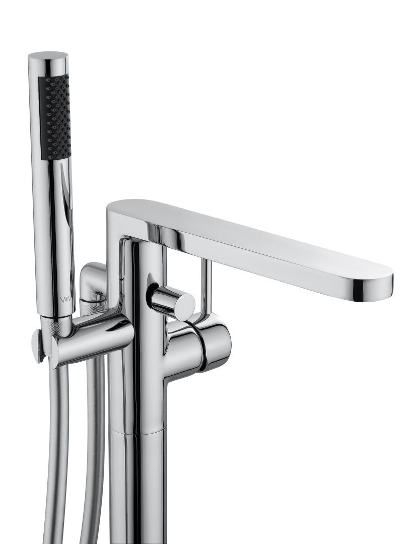 Приобрести смесители напольные для ванн и раковин wonzon & woghand stick, хром (ww-88649901-cr)