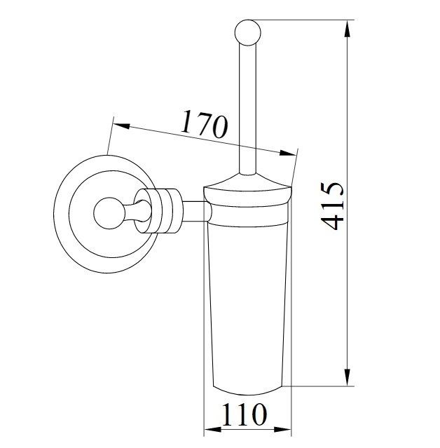 Приобрести boheme ершик для унитаза hermitage, хром 10393
