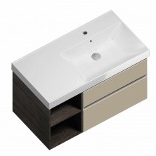 Тумба подвесная с раковиной Kerama Marazzi CUBO 90 см, лимо L\R