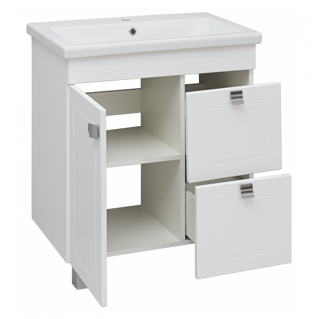 Приобрести aqua de marco тумба напольная с раковиной ostin 70см. 1 дверь 2 ящика