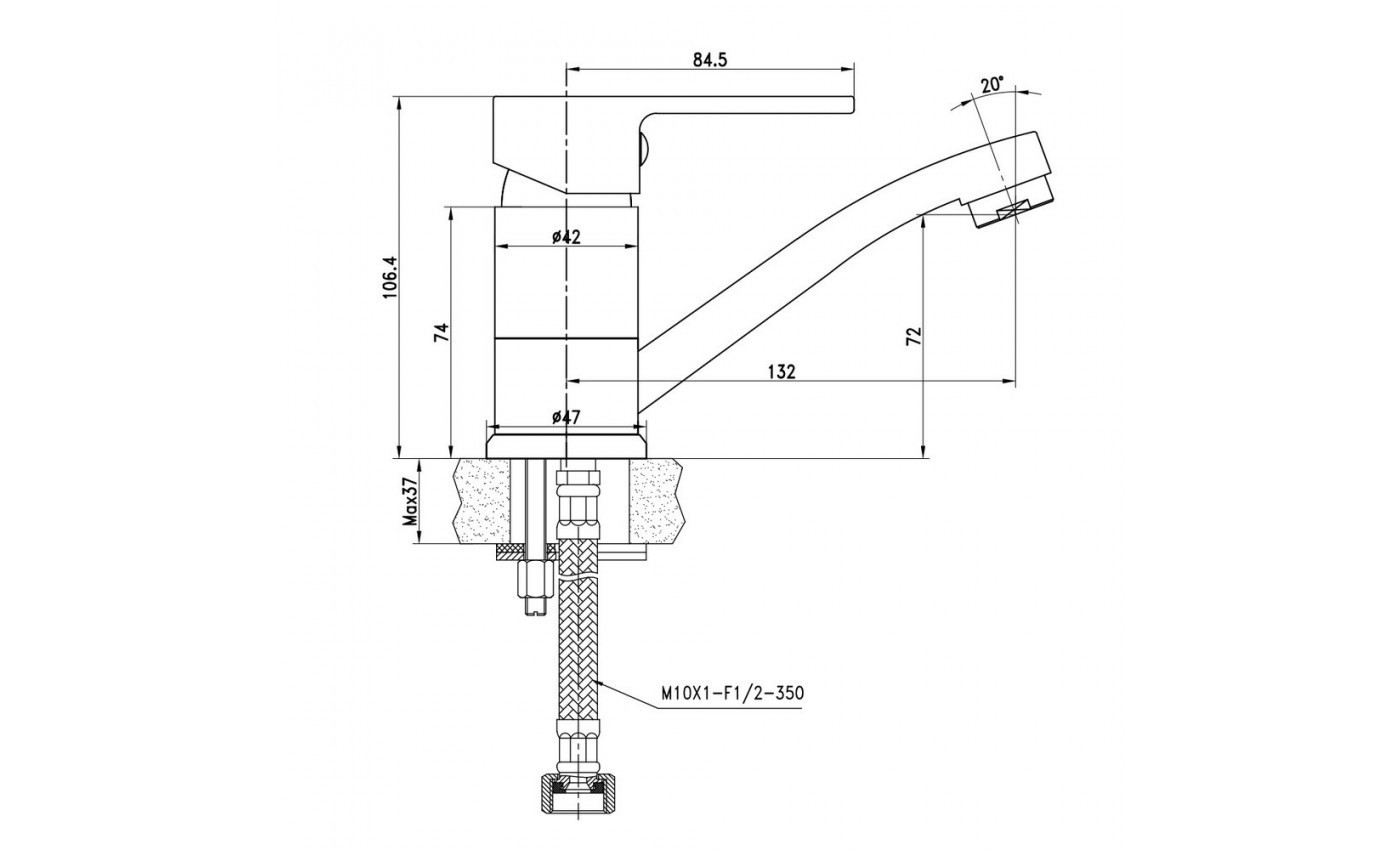 Приобрести lemark смеситель для раковины plus grace, хром lm1507c