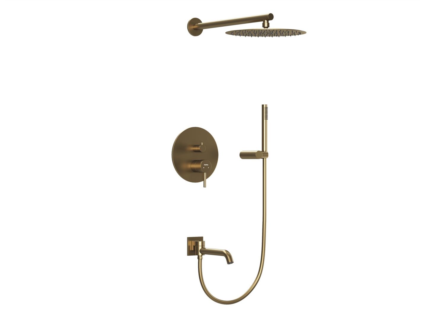 Приобрести hayzburg встраиваемая душевая система, матовое золото hb-2001bg