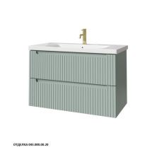 Caprigo Тумба с раковиной TERMIN-Smalty STRIPE 90 см, зеленая, эмаль