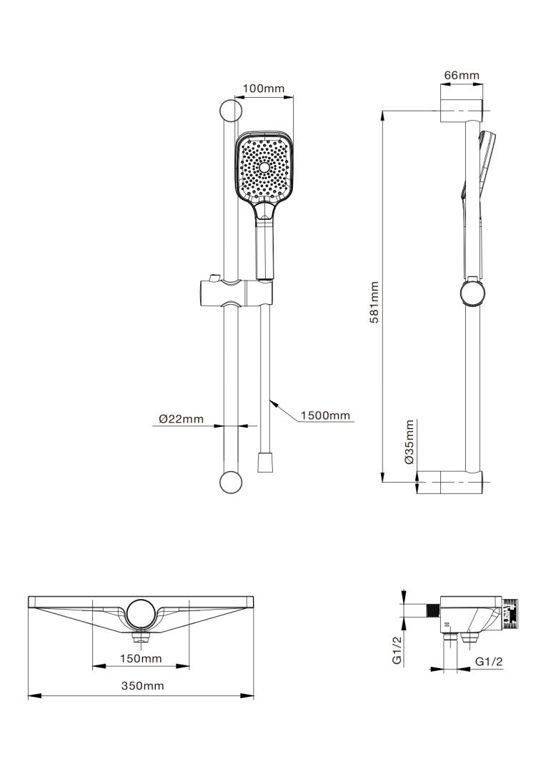 Приобрести смеситель для ванны с душем wonzon & woghand onix, белый матовый (ww-b2551-a-mw)