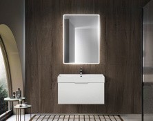 Cezares Тумба подвесная с раковиной PREMIUM 90 см Bianco opaco, белая матовая 55401