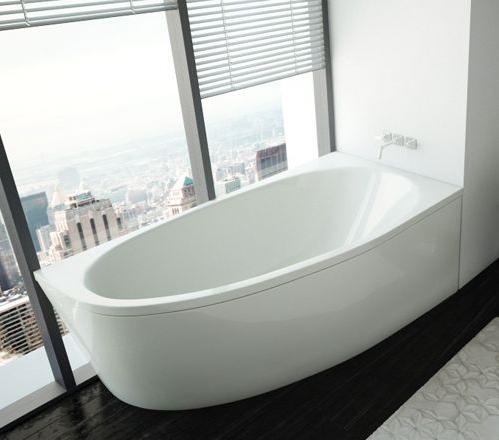 Приобрести акриловая ванна асимметричная aquatek дива r 150х90 см правая