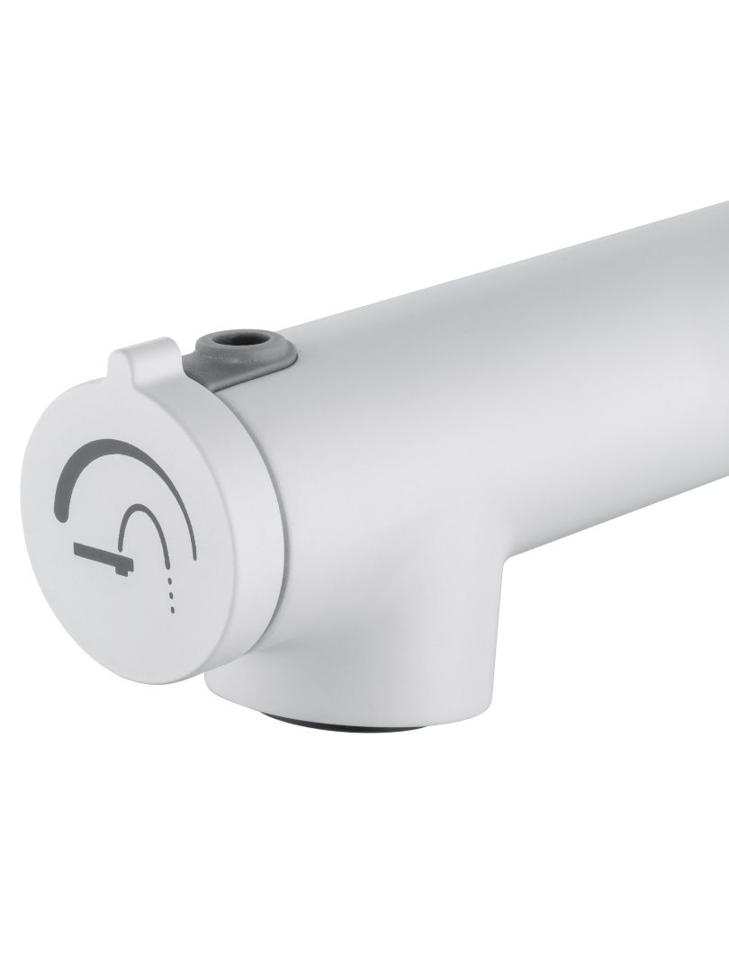 Приобрести смеситель для раковины с функцией полоскания wonzon & woghand, белый матовый (ww-h1017-mw)