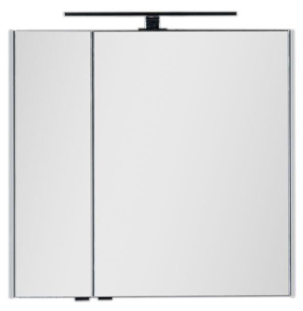 Приобрести aquanet зеркальный шкаф латина 80 см, белый