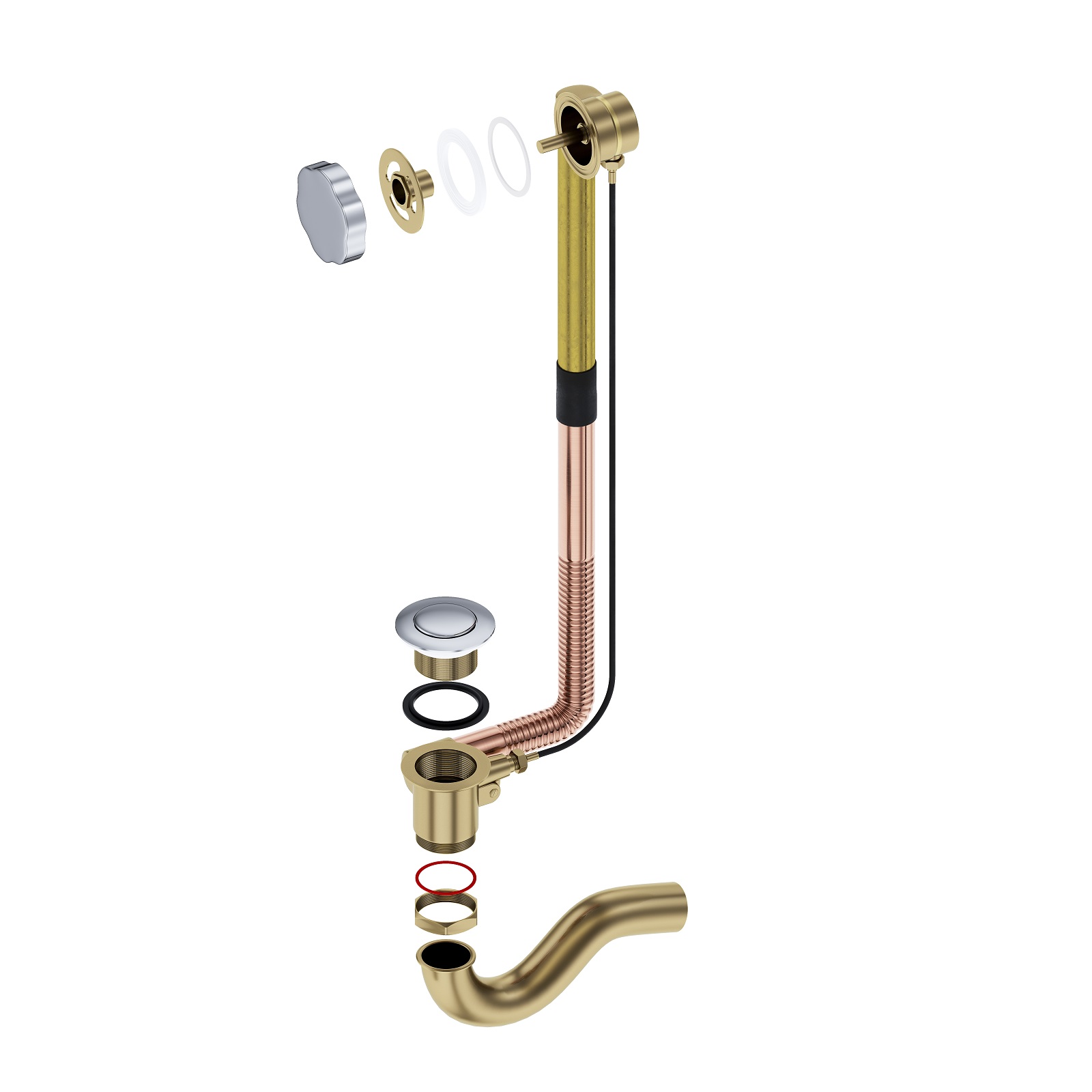 Приобрести слив перелив timo 8003/00 хром