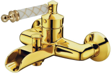 Boheme Смеситель для ванны Vogue, золото\белый матовый 213-MR-W
