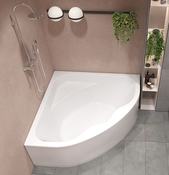 Приобрести акриловая ванна симметричная мелвилл 140х140 см, белая