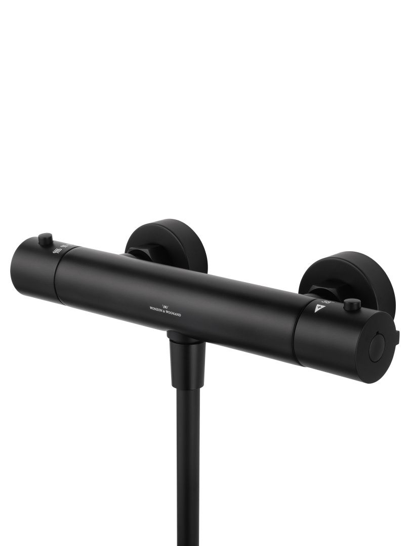 Приобрести смеситель для душа с термостатом wonzon & woghand inn 3, черный матовый (ww-b2065-a-mb)