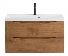 Тумба подвесная с раковиной BelBagno MARINO-900-2C-SO-RN-P 90 см, Rovere Nature