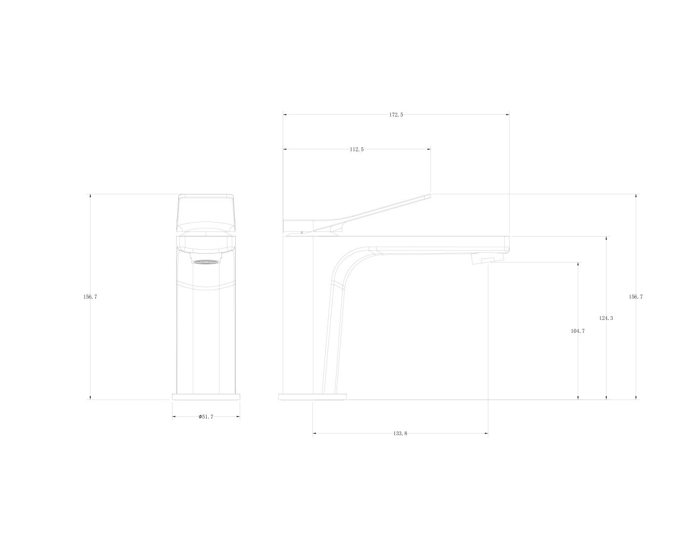 Приобрести смеситель для раковины wonzon & woghand, хром (ww-xh-013-cr)