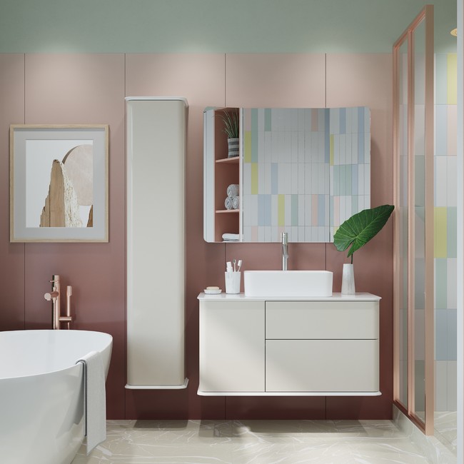 Приобрести briz пенал подвесной latte 35 см, бежевый, универсальный