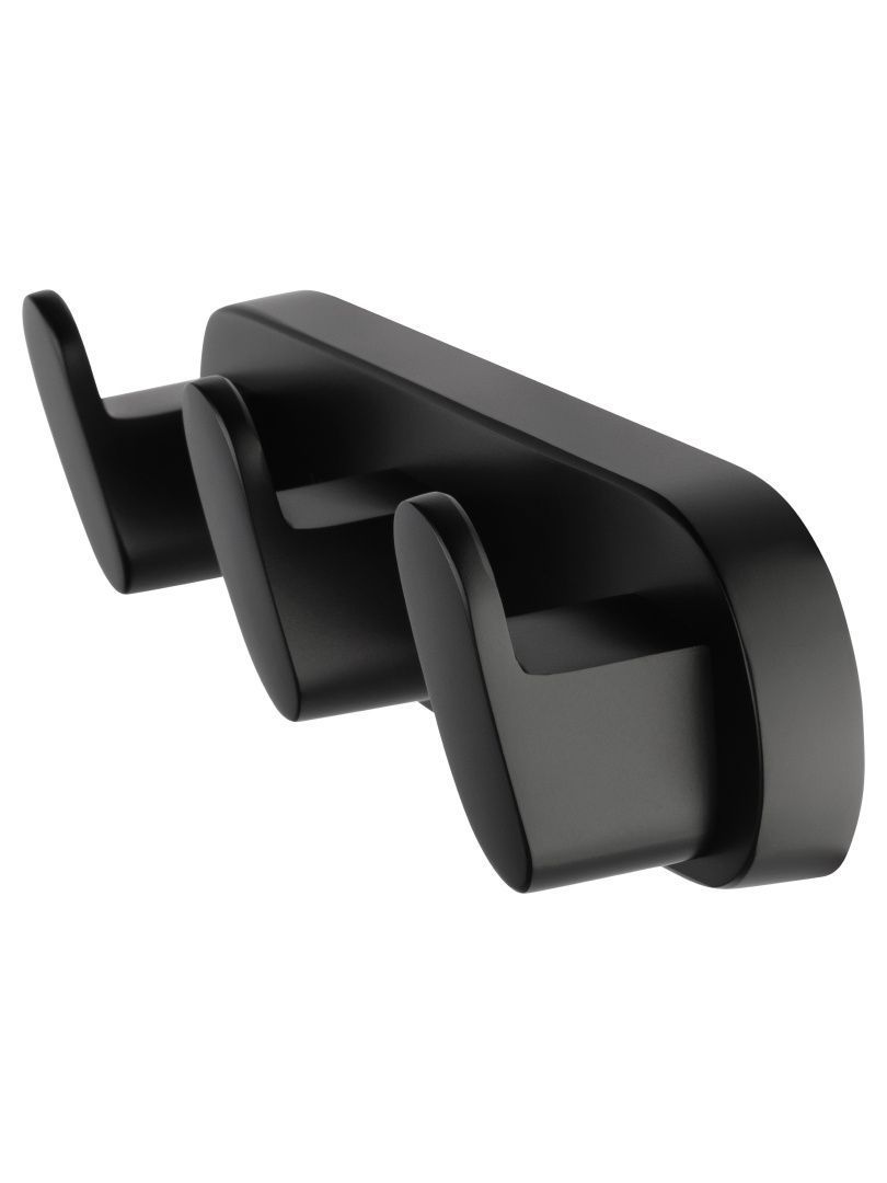 Приобрести вешалка с 3 крючками для ванной wonzon & woghand carbon, черный (ww-7735)